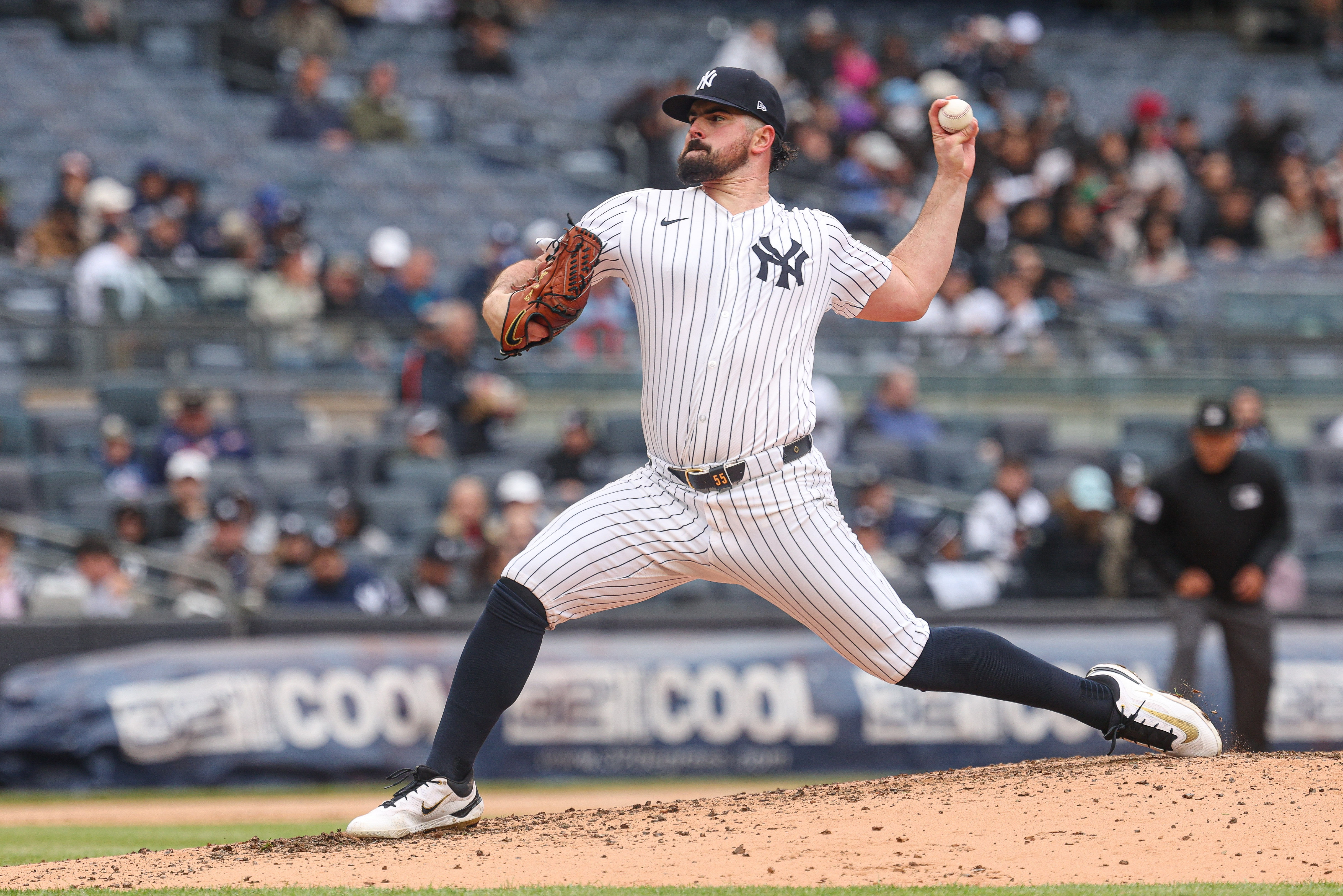 Carlos Rodon is on the mound today (Imagn)